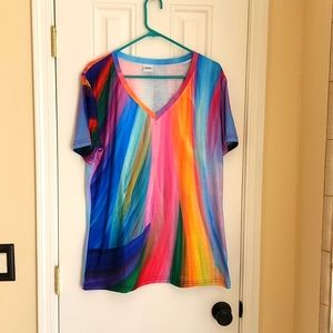 Rainbow T-shirt size 2X